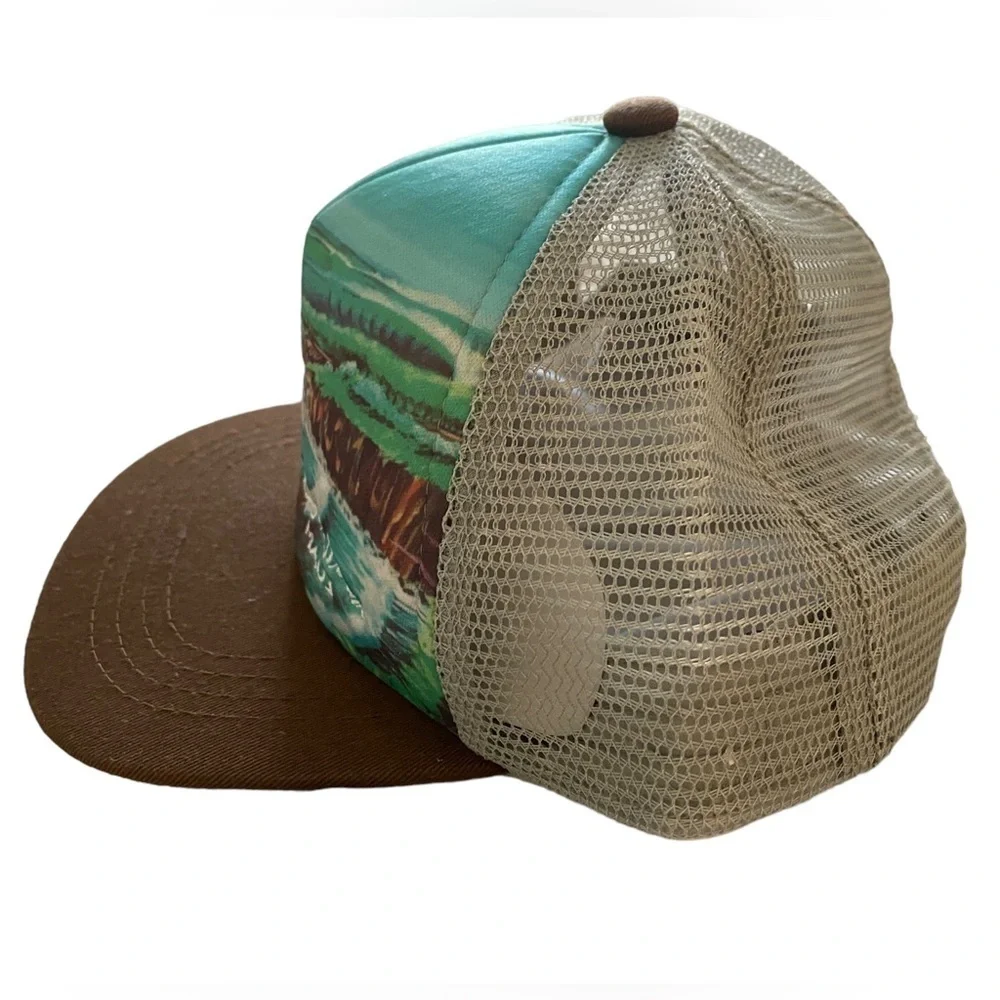 NEW Living the Dream MAUI Snapback Hat Cap w/ Brown Flat Bill Unisex Kid’s Size